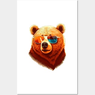 Fun Glasses Bear Posters and Art